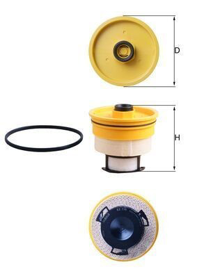 KX716D Mahle Original Фільтр палива